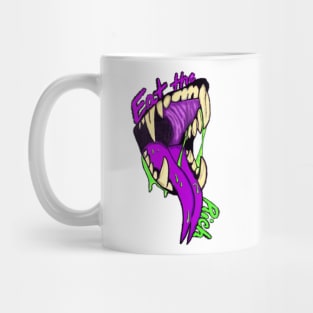 Eat The Rich Monster Mouth Mug